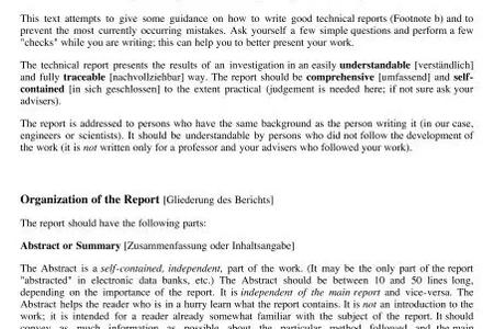 How to Write a Great Report