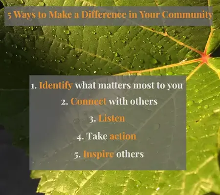 How to Make a Difference in Your Community