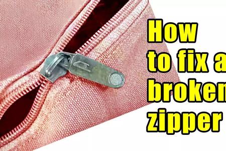 How to Repair a Broken Zipper