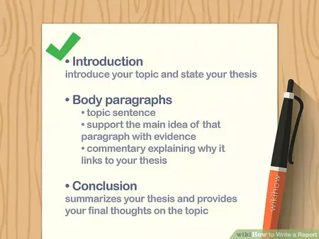 How to Write a Report