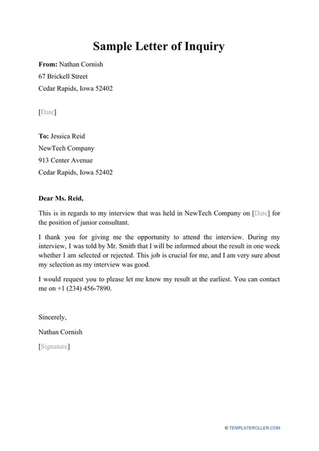 How to Write a Letter of Inquiry